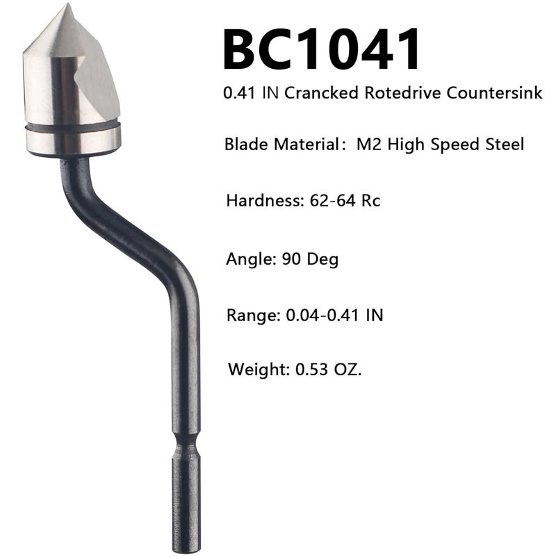 Askwhy BC1041 Countersink Blade – Chamfer Deburring Tool for Wood, Plastic, Aluminum, Copper, and Steel (0.41" Diameter) - Image 3